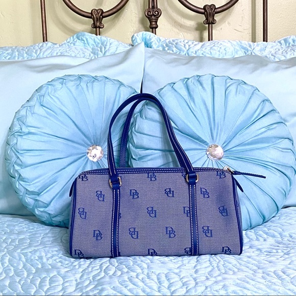 Dooney and Bourke Blue Monogram Shoulder Bag - Picture 2 of 5